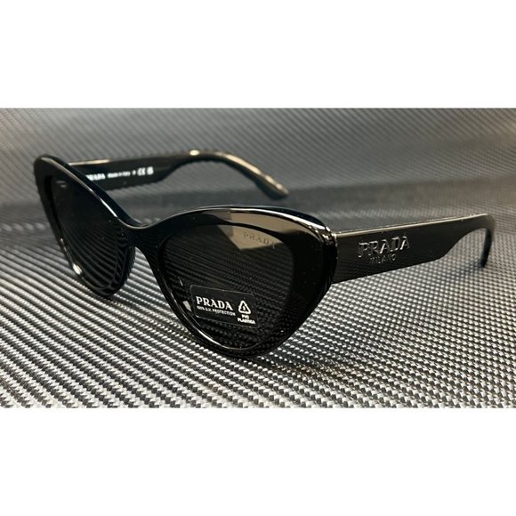 NEW! PRADA BLACK 52MM WOMENS SUNGLASSES! - Picture 1 of 5